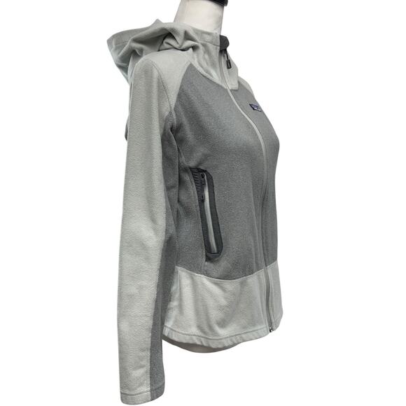 Patagonia Emmilen Fleece Jacket Women’s Size XS Two Tone Gray Zip Front Hooded - Picture 3 of 8